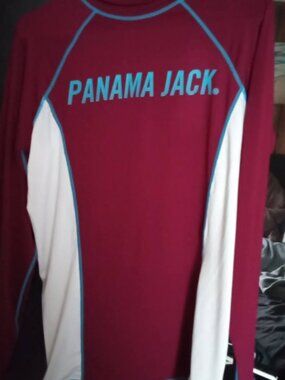 panama jack rashgaurd long sleeve large very nice